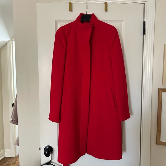 Jcrew wool tie waist coat - red size 6 - Picture 11 of 11